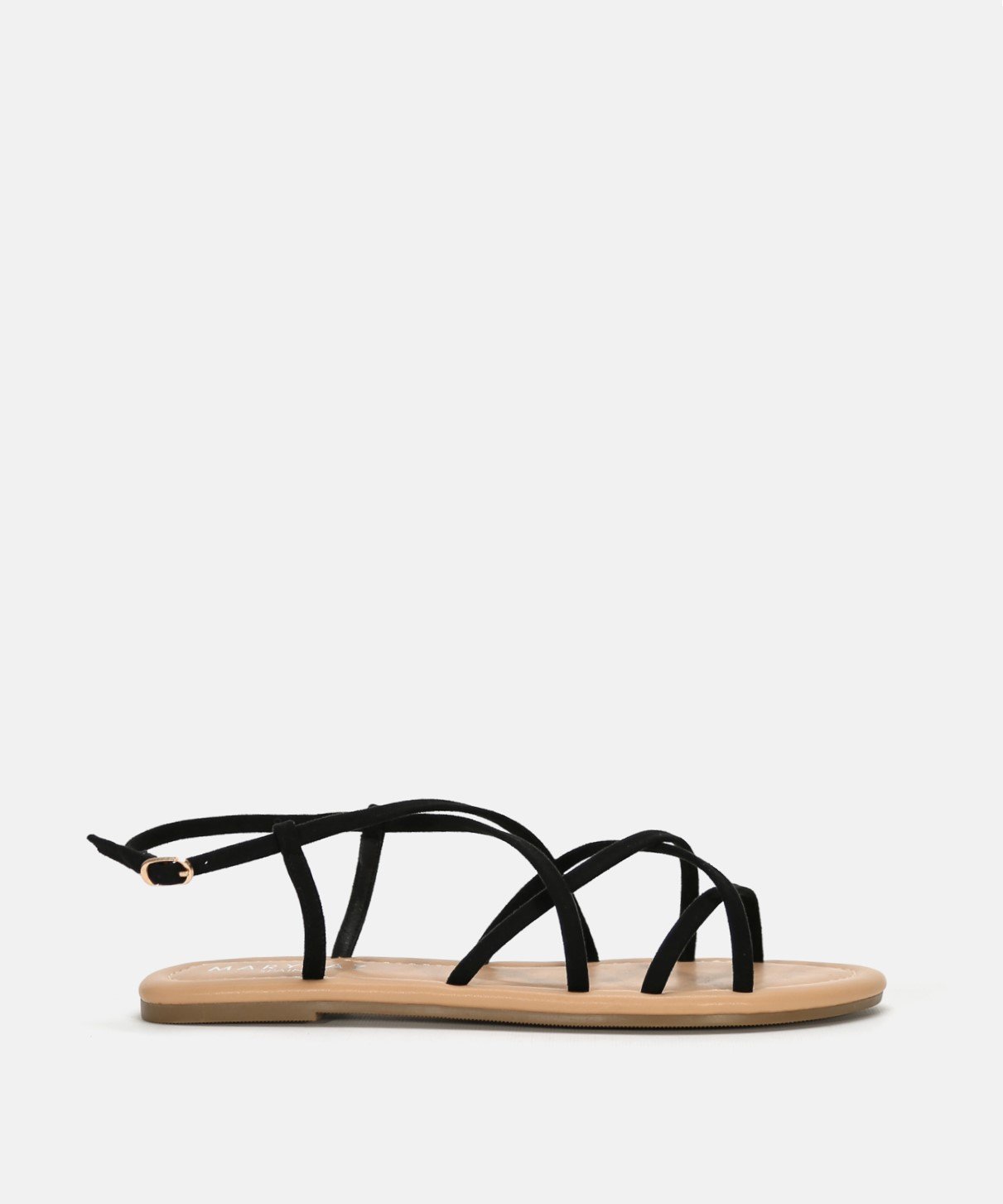 Sandalia plana multitiras